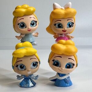 Disney Doorables CINDERELLA Princess Multi Series Ultra Rare Rare NEW Lot of 4